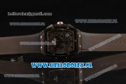 Hublot MP-06 Senna Chrono OS20 Quartz Rubber Case with Skeleton Dial and Black Rubber Strap