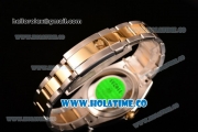 Rolex Sky-Dweller Asia Automatic Two Tone Case/Bracelet with Roman Numeral Markers and Brown Dial