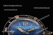 Ball Engineer Hydrocarbon Spacemaster Miyota 8215 Automatic Steel Case with Black Bezel Stick/Arabic Numeral Markers and Blue Dial