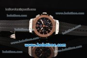 Hublot Big Bang Chronograph Swiss Valjoux 7750-DD Automatic Steel Case with Rose Gold Bezel and Black Dial (YR)