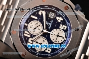 Audemars Piguet Royal Oak Offshore Chrono Blue Themes Swiss Valjoux 7750 Automatic Full Steel with Blue Dial and White Arabic Numeral Markers (JF)