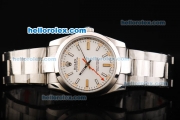 Rolex Milgauss Oyster Perpetual Chronometer Automatic Movement with White Dial and Stainless Steel Strap