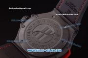 Hublot Big Bang King Swiss Valjoux 7750 Automatic Ceramic Case with Black Dial and Red Rubber Strap