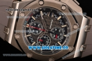 Audemars Piguet Royal Oak Offshore Miyota Quartz Steel Case with Grey/Black Dial and Stick Markers (EF)