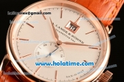 A.Lange&Sohne Saxonia Miyota Quartz Rose Gold Case with Stick Markers and White Dial