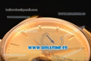 Patek Philippe Calatrava Tourbillon Swiss ETA 2824 Automatic Yellow Gold Case with Stick Markers and Gold Dial