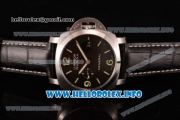 Panerai Luminor Marina 1950 3 Days PAM 392 Clone P.9000 Automatic Steel Case with Black Dial and Black Leather Strap (SF)