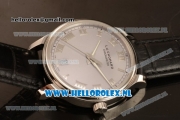 Chopard L.U.C 9015 Auto Steel Case with Grey Dial and Black Leather Strap - 1:1 Original (JF)