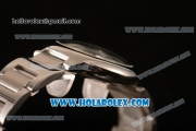 Cartier Rotonde De Miyota Quartz Steel Case/Bracelet with Silver Dial