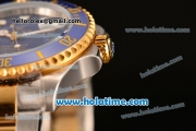 Rolex Submariner Asia 2813 Automatic Two Tone with Blue Dial and White Markers