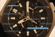 Hublot Big Bang Chronograph Hub 4100 Steel Case with Ceramic Bezel and Carbon Fiber Dial-1:1 Original