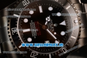 Rolex Sea-Dweller Clone Rolex 3135 Automatic PVD Case Black Dial With Dots Markers PVD Bracelet (BP)