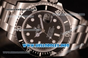 Rolex Submariner Asia Automatic Stainless Steel Case/Bracelet with Black Dial and Dot Markers