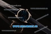 Omega De Ville Tresor Master Co-Axial Clone 8800 Automatic Steel Case with Blue Dial and Blue Leather Strap - (YF)