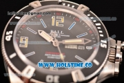 Ball Engineer Hydrocarbon Spacemaster Miyota 8205 Automatic Steel Case with Black Bezel Blue Markers and Black Dial