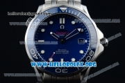 Omega Seamaster Diver 300M Co-Axial Swiss ETA 2824 Automatic Steel Case with Ceramic Bezel and Blue Dial Stick Markers (BP)