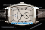 Breguet Heritage Asia Automatic Steel Case White Dial With Roman Numeral Markers Black Leather Strap