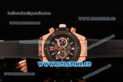 Hublot Big Bang Unico Magic Rose Gold Chrono Miyota Quartz Rose Gold Case with PVD Bezel Stick/Arbaic Numeral Markers and Black Dial