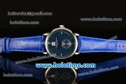 A.Lange&Sohne Saxonia Miyota Quartz Steel Case with Silver Stick Markers and Blue Dial