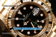 Rolex GMT-Master II Diamond Bezel With Original Functional Movement YG Case 116758SANR