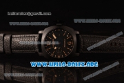 Panerai Luminor GMT Asia Automatic PVD Case with Black Dial and Black Leather Strap PAM 531B