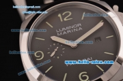 Panerai Luminor Marina 1950 3 Days PAM 00392 Automatic Steel Case with Black Dial and Black Leather Strap