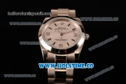 Rolex Air-King Oyster Perpetual Automatic with White Dial-Blue Marking