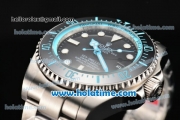 Rolex Sea-Dweller Deepsea Asia 2813 Automatic Full Steel with Black Dial and Blue Diver Index