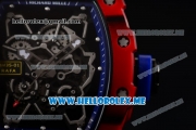 Richard Mille RM 35-01 RAFA Miyota 9015 Automatic PVD Case with Black Rubber Strap and Skeleton Dial Dot Markers