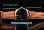 Panerai PAM00388O Radiomir Black Seal 3 Days Automatic Asia Automatic Steel Case with Black Dial and Brown Leather Strap
