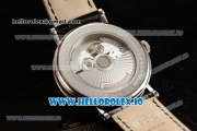 Breguet Classique Japanese Miyota 9015 Automatic Movement Steel White Dial and Roman Numeral Markers Leather Strap (FF)