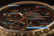 Rolex Daytona II Swiss Valjoux 7750 Automatic PVD Case and Black Dial and Numeral Markers