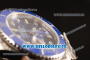 Rolex Submariner Blue Ceramic Bezel With Blue Dial All Steel With ETA 2836 Diamond Markers EW