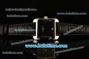 Vacheron Constantin Historiques Toledo Miyota Quartz Steel Case with Stick Markers and Black Dial