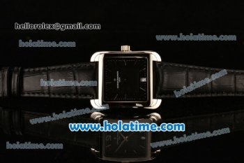 Vacheron Constantin Historiques Toledo Miyota Quartz Steel Case with Stick Markers and Black Dial