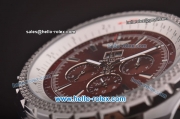 Breitling Bentley 6.75 Big Date Automatic Movement Full Steel with Brown Dial