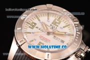 Ball Engineer Hydrocarbon Spacemaster Captain Poindexter Date-Day Miyota 8205 Automatic Steel Case with White Dial and Stick/Arabic Numeral Markers