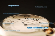 Cartier Ballon Bleu De Swiss ETA Quartz Steel Case with White Dial and Two Tone Strap