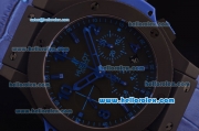 Hublot Big Bang Swiss Valjoux 7750 Automatic Ceramic Case with Black Dial and Purple Markers
