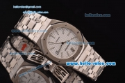 Audemars Piguet Royal Oak Swiss ETA 2836 Automatic Steel Case with Stick Markers and White Dial