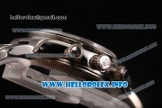 Rolex Daytona Vintage Chrono Miyota OS20 Quartz Steel Case/Bracelet with Silver Dial and Stick Markers