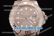 Rolex Yacht-Master 40 Swiss ETA 2836 Automatic Stainless Steel Case/Bracelet with Grey Dial and Dot Markers