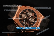 Audemars Piguet Royal Oak Offshore Clone AP Calibre 3126 Automatic Rose Gold with Arabic Numeral Markers and Black Dial (EF)