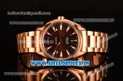 Omega Seamaster Aqua Terra Day-Date Swiss ETA 2824 Automatic Full Rose Gold with Brown Dial and Stick Markers - 1:1 Original (BP)