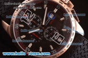 Chopard Miglia GT XL Chronograph Miyota Quartz Rose Gold Case with Black Dial