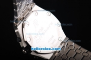 Audemars Piguet Royal Oak Offshore Chronograph Quartz Movement with Blue Dial and White Marking-SS Strap