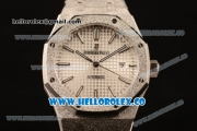 Audemars Piguet Royal Oak Clone Calibre AP 3120 Automatic Full Steel with White Dial and Stick Markers (EF)