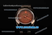 Rolex Milgauss Asia Automatic Full PVD with Orange Dial and Dot Markers