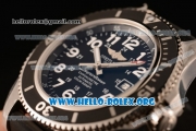 Breitling SuperOcean II Swiss ETA 2824 Automatic Steel Case with Black Dial and Black Rubber Strap (GF)