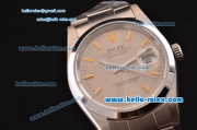 Rolex Datejust Swiss ETA 2836 Automatic Steel Case with Stainless Steel Strap Gold Stick Markers